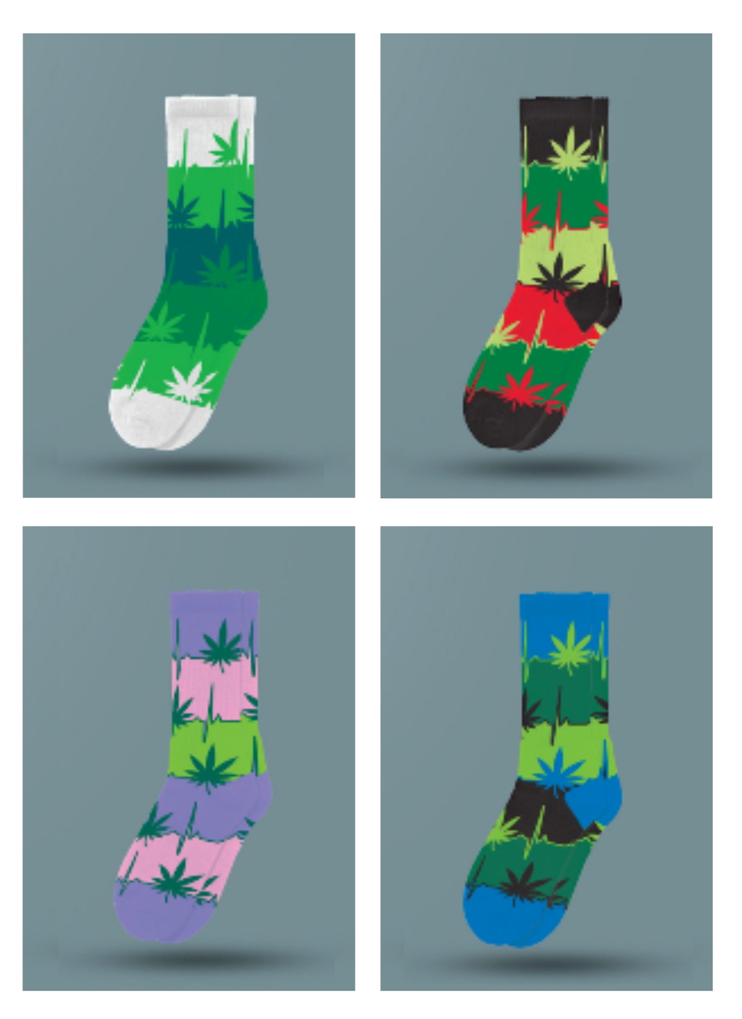 4-style Trippies Socks - M30