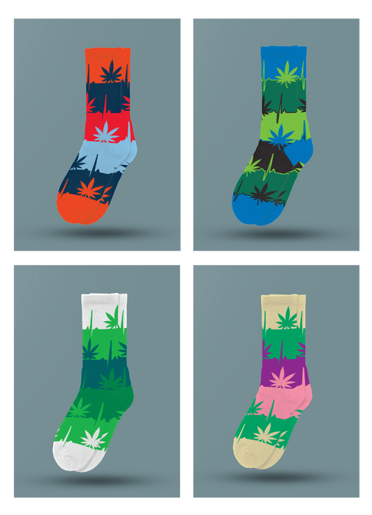 4-style Trippies Socks - M10