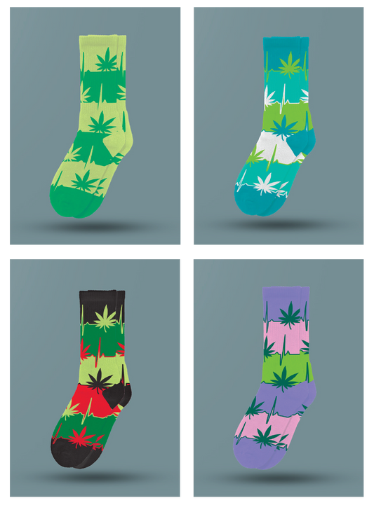4-style Trippies Socks - M11
