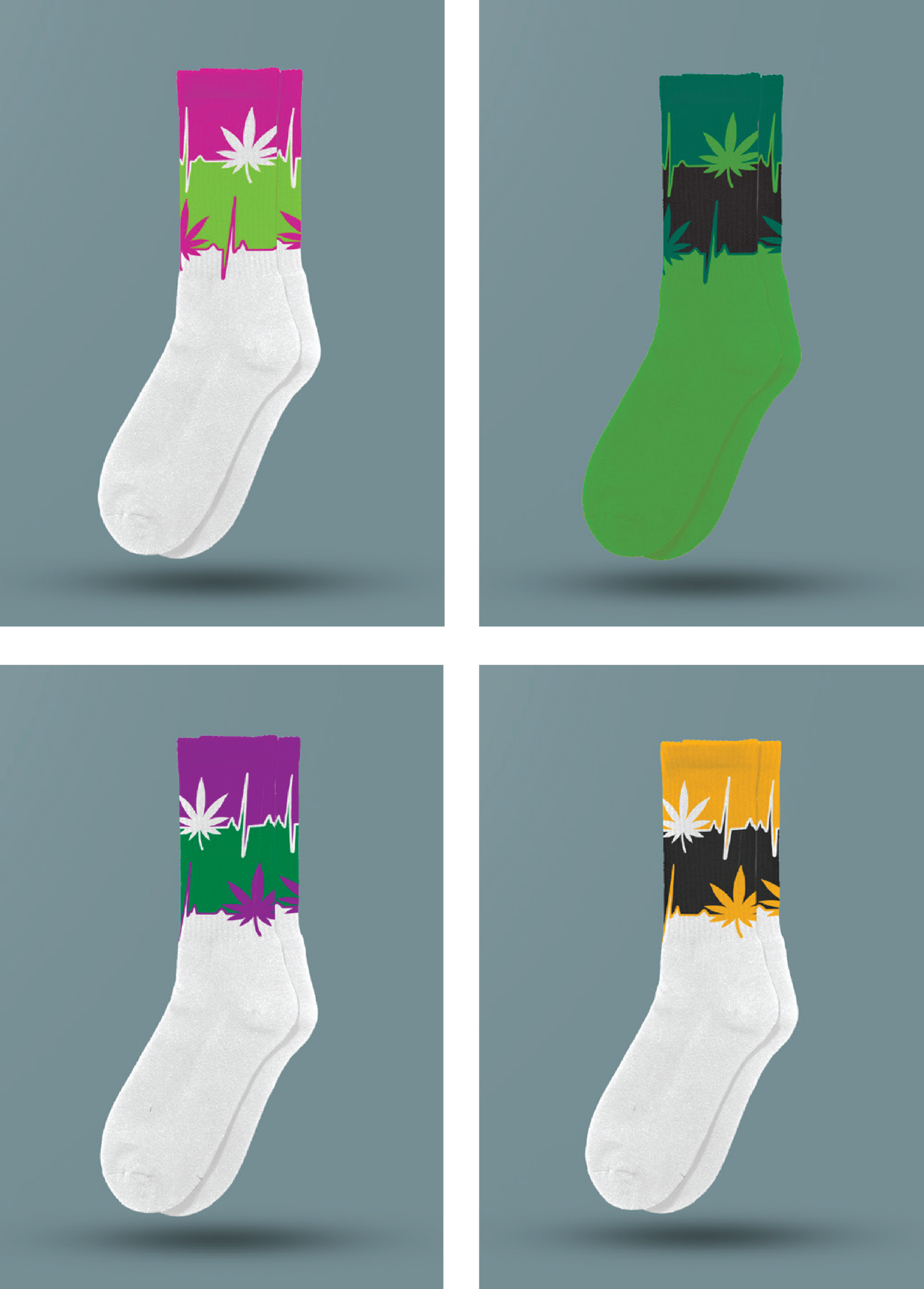 4-style Trippies Socks - M12
