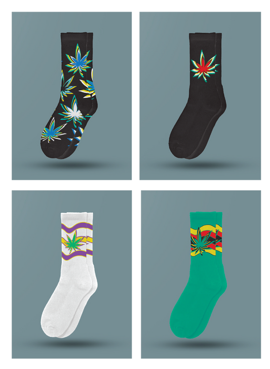 4-style Trippies Socks - M20