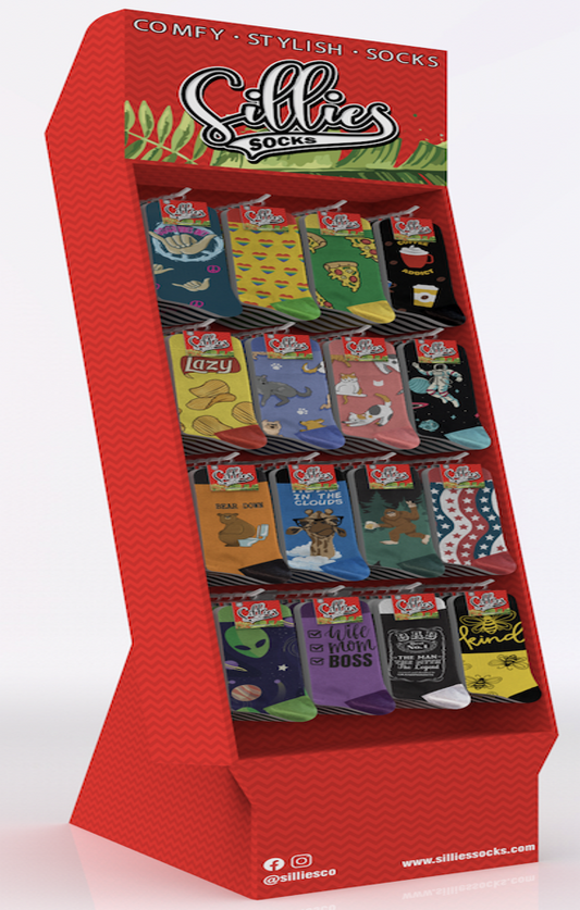 4-tier Sillies Cardboard Display - 79243